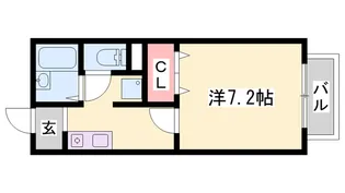 シャトーハイツ【1階】の間取り