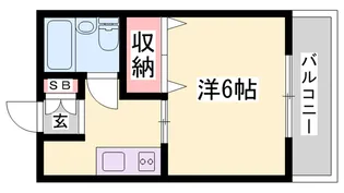 コーポ神明【101号室】の間取り