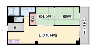 クレアトーレ姫路駅前【406号室】の間取り