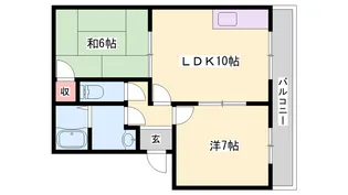 グリーンハイツ【2階】の間取り