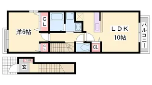 アンソレイエ・S【2階】の間取り