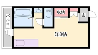 シャトー尾上【206号室】の間取り