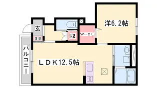 ベルクレスト【1階】の間取り