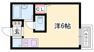 ドーミ東光寺【202号室】の間取り