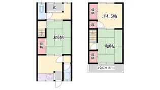 兵庫県姫路市網干区興浜【一戸建】の間取り