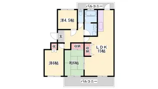 くすのきはうす【204号室】の間取り