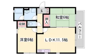 プレベール木村【102号室】の間取り