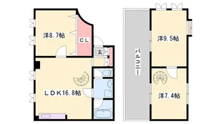 TRUSTビルディング【301号室】の間取り