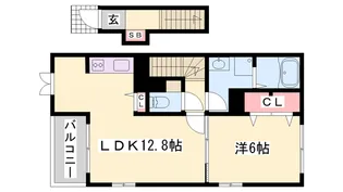 サンセールⅣ【2階】の間取り