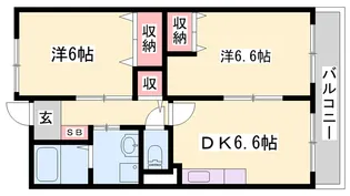 クインシー15【2階】の間取り
