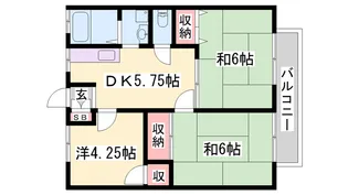 サニーコーポ【202号室】の間取り