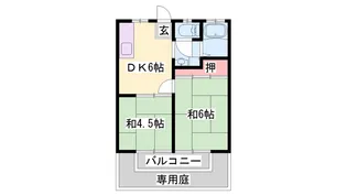 松陽ハイツ【101号室】の間取り