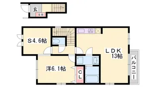 ルイアガー【2階】の間取り