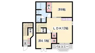 エルフランド【2階】の間取り