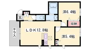 MAST COURT新野辺【A106号室】の間取り