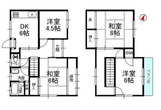 兵庫県姫路市香寺町中寺【一戸建】の間取り