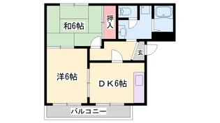 ウイング正条【103号室】の間取り