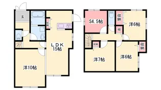 兵庫県揖保郡太子町馬場【一戸建】の間取り