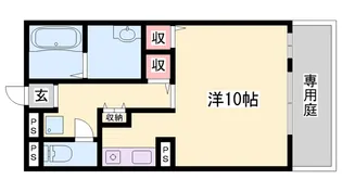 メゾンボヌール【1階】の間取り