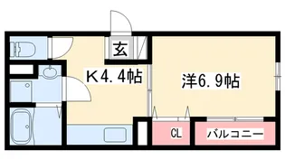 RIPOSO東加古川Ⅰ【3階】の間取り
