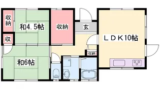 兵庫県姫路市飾磨区中島3【一戸建】の間取り