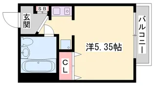 レインボーハイツ【201号室】の間取り