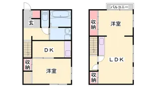 兵庫県三木市吉川町渡瀬【一戸建】の間取り