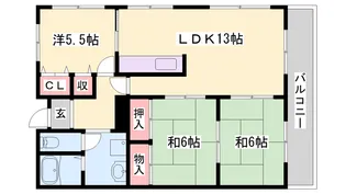 高楽ハイツ【404号室】の間取り