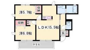 シャルマンパレス【1階】の間取り