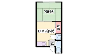 竹の荘【202号室】の間取り