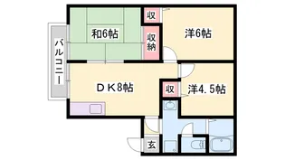 グランドゥール殿元【1階】の間取り