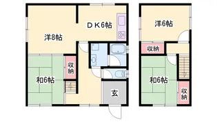兵庫県揖保郡太子町太田【一戸建】の間取り