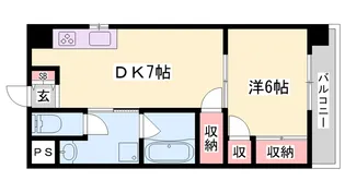 コーポラス神子岡【3階】の間取り