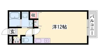 1Rの間取り画像