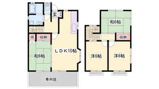 兵庫県姫路市新在家本町4【一戸建】の間取り