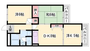 ココシャルムI【407号室】の間取り