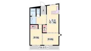 コーポ・すかいん【3階】の間取り