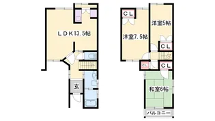 3LDKの間取り画像