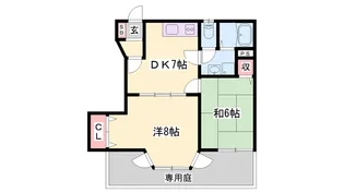 トゥー・ル・モンドS B棟【103号室】の間取り