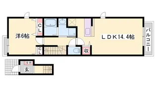 エザンステリトワールブリエ【2階】の間取り