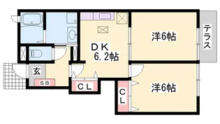 ブライトメアリーⅡ【1階】の間取り