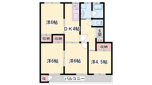 青山年ヶ森ハイツ A棟【503号室】の間取り