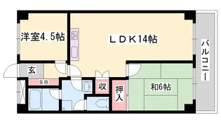 ハイツ野田【205号室】の間取り