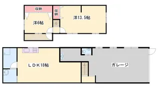兵庫県姫路市広畑区東新町3【一戸建】の間取り