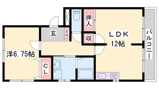 エクレールM【1階】の間取り