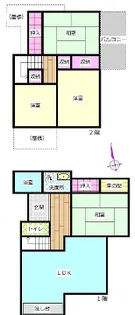 兵庫県姫路市夢前町寺【一戸建】の間取り