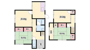 兵庫県姫路市飾磨区細江【一戸建】の間取り