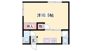1Kの間取り画像