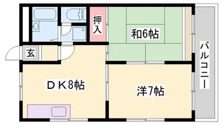 グランボア【302号室】の間取り