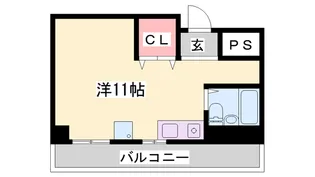 岡本ビル北棟【301号室】の間取り